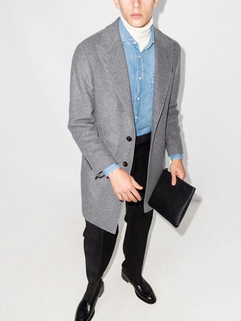 Classic Medium Wash Denim Shirt