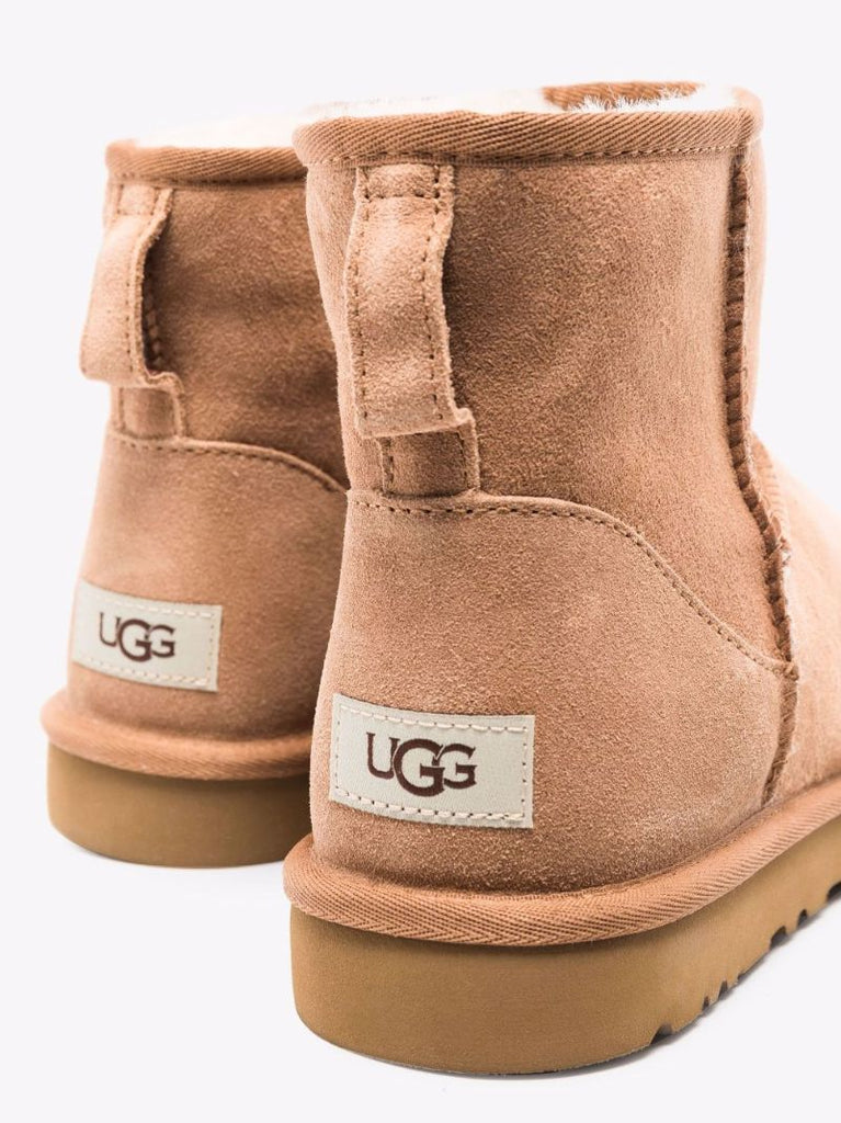 Neutral Classic Mini Shearling Boots
