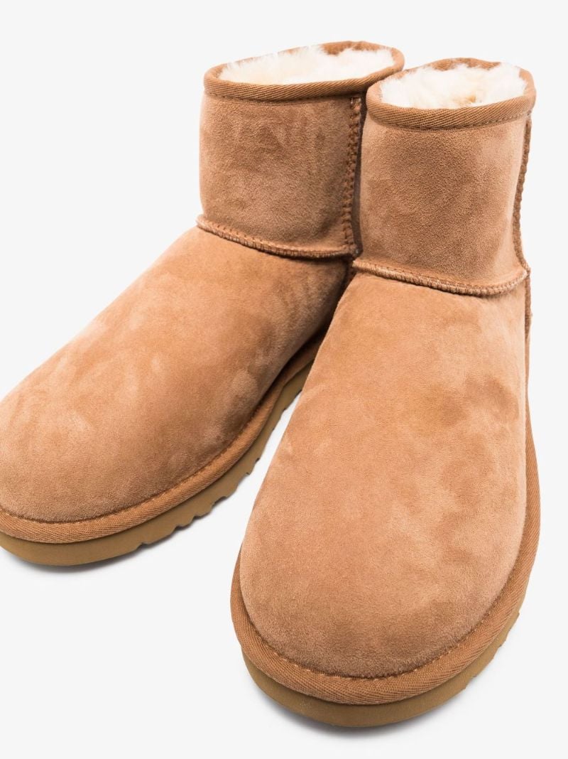 Neutral Classic Mini Shearling Boots