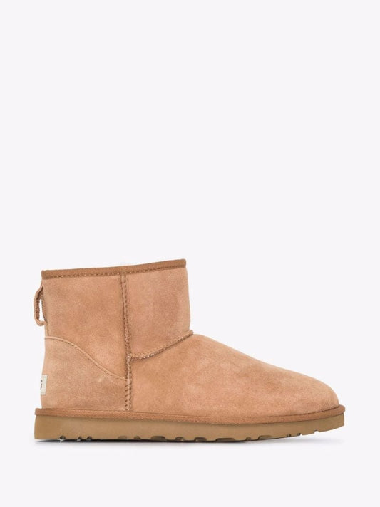 Neutral Classic Mini Shearling Boots