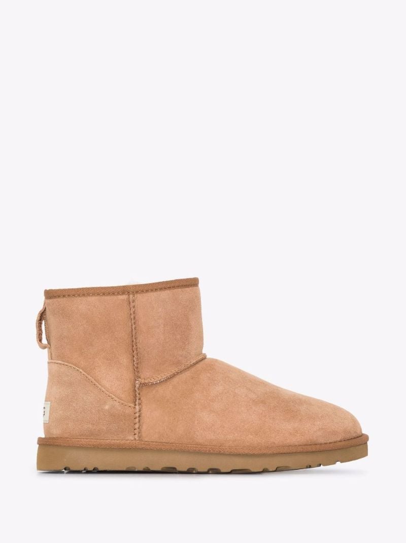 Neutral Classic Mini Shearling Boots