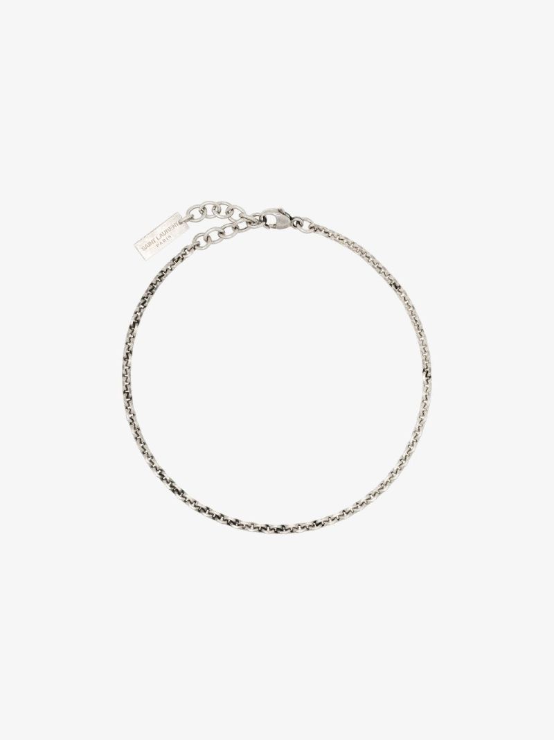 Silver-tone Link Chain Bracelet