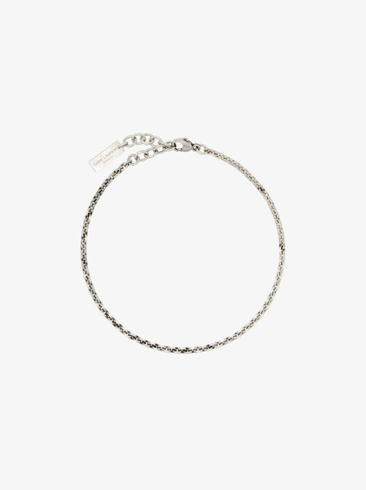 Silver-tone Link Chain Bracelet