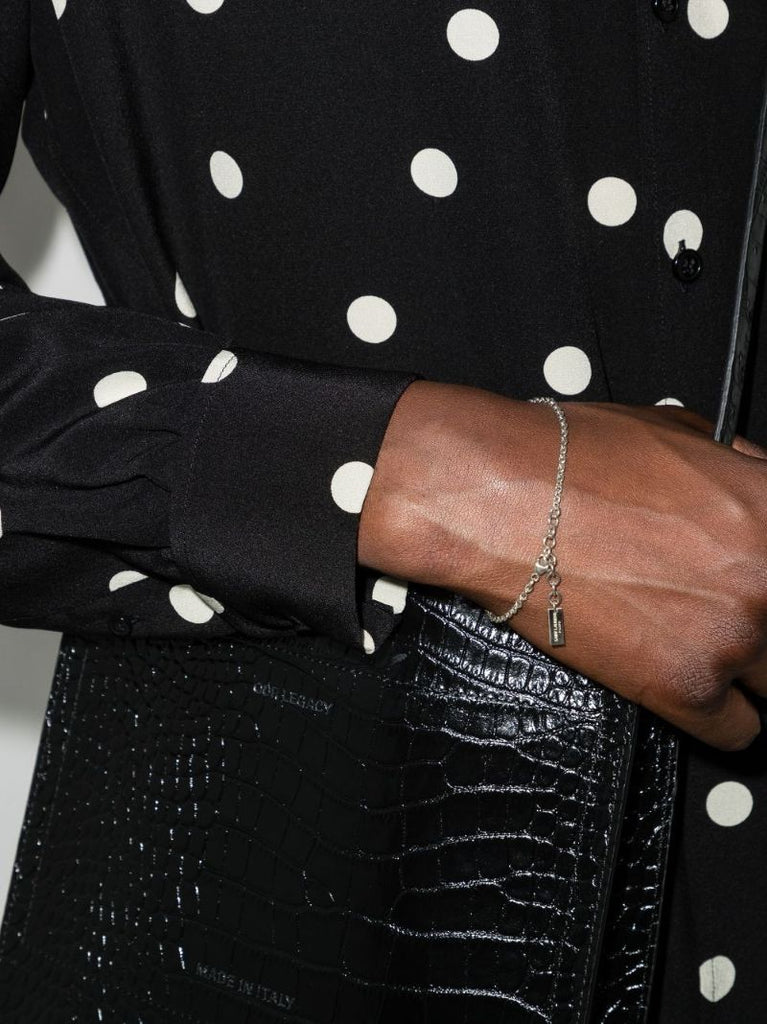 Silver-tone Link Chain Bracelet