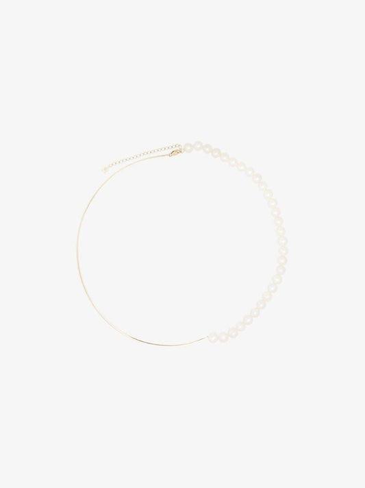 14k Yellow Gold Not Your Mother's Pearl Necklace