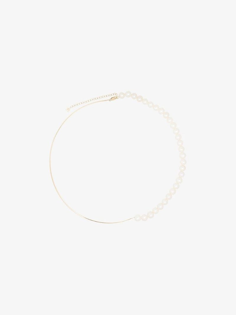 14k Yellow Gold Not Your Mother's Pearl Necklace