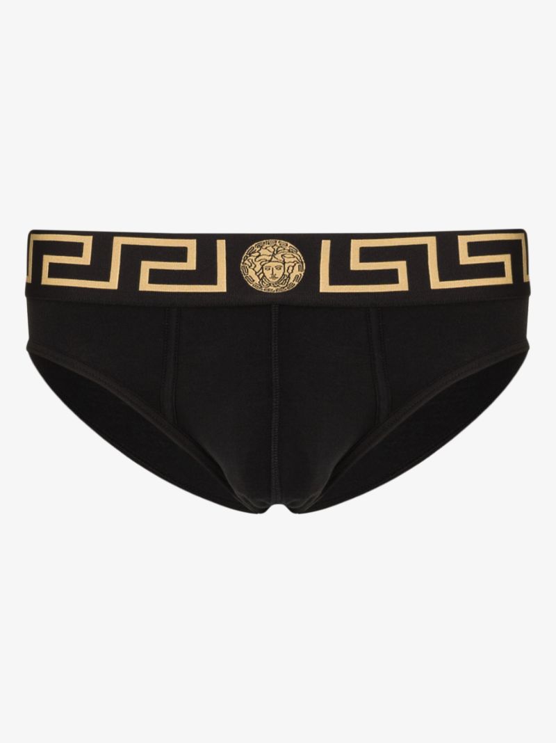 Greca Cotton Briefs