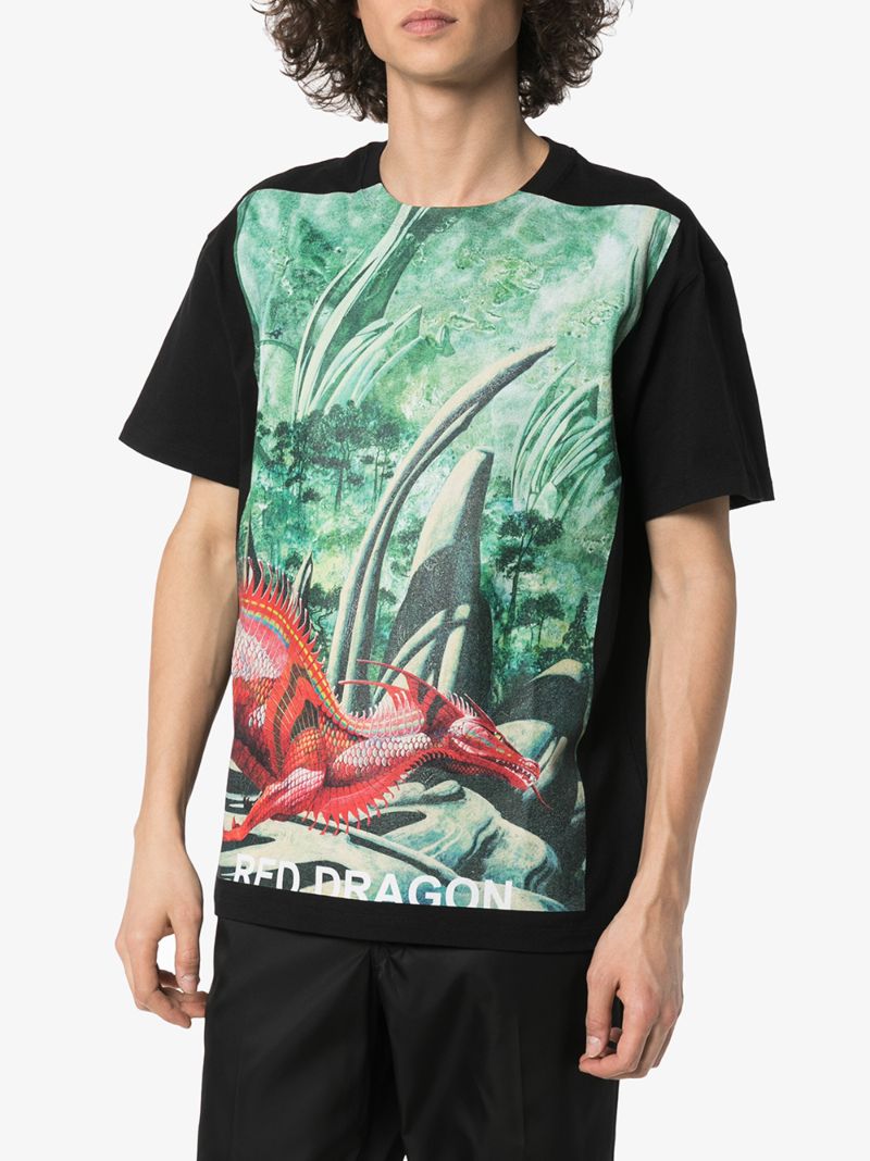Red Dragon Printed T-shirt