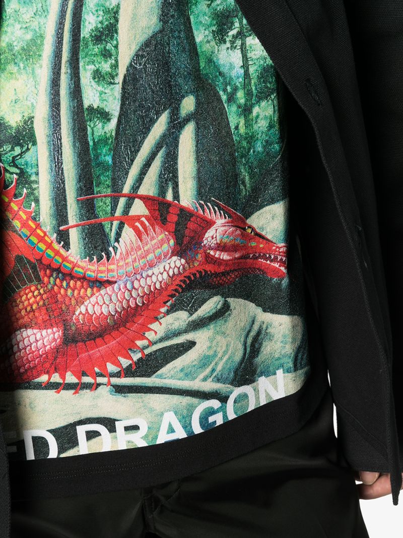 Red Dragon Printed T-shirt