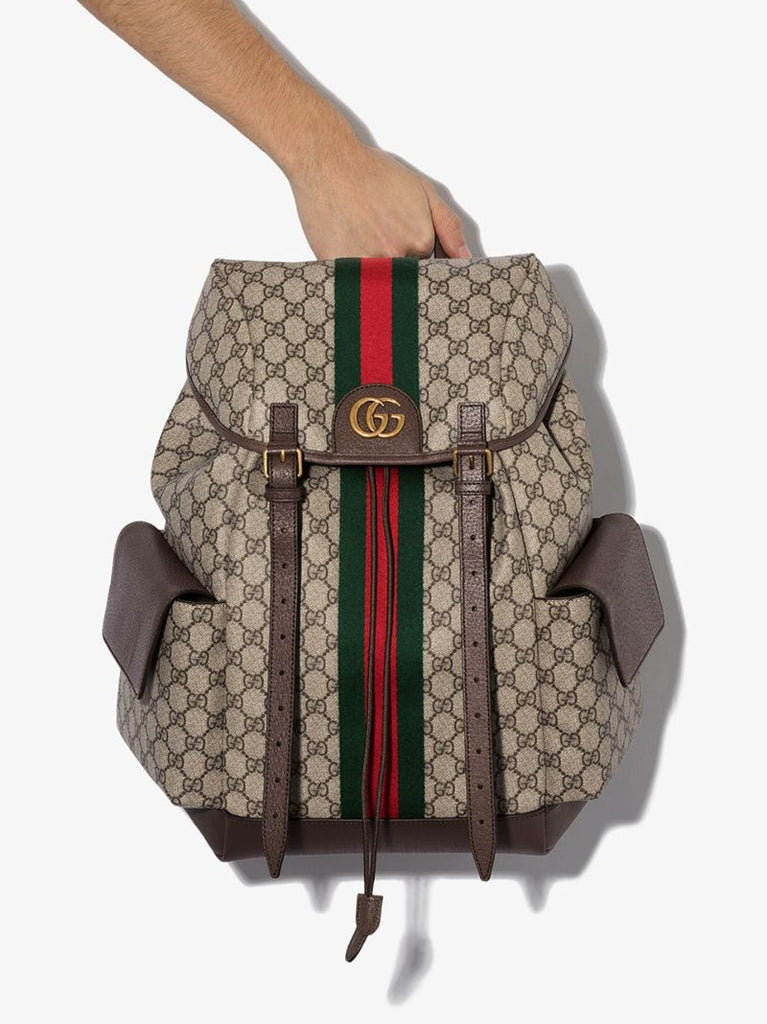 Monogram Pattern Backpack