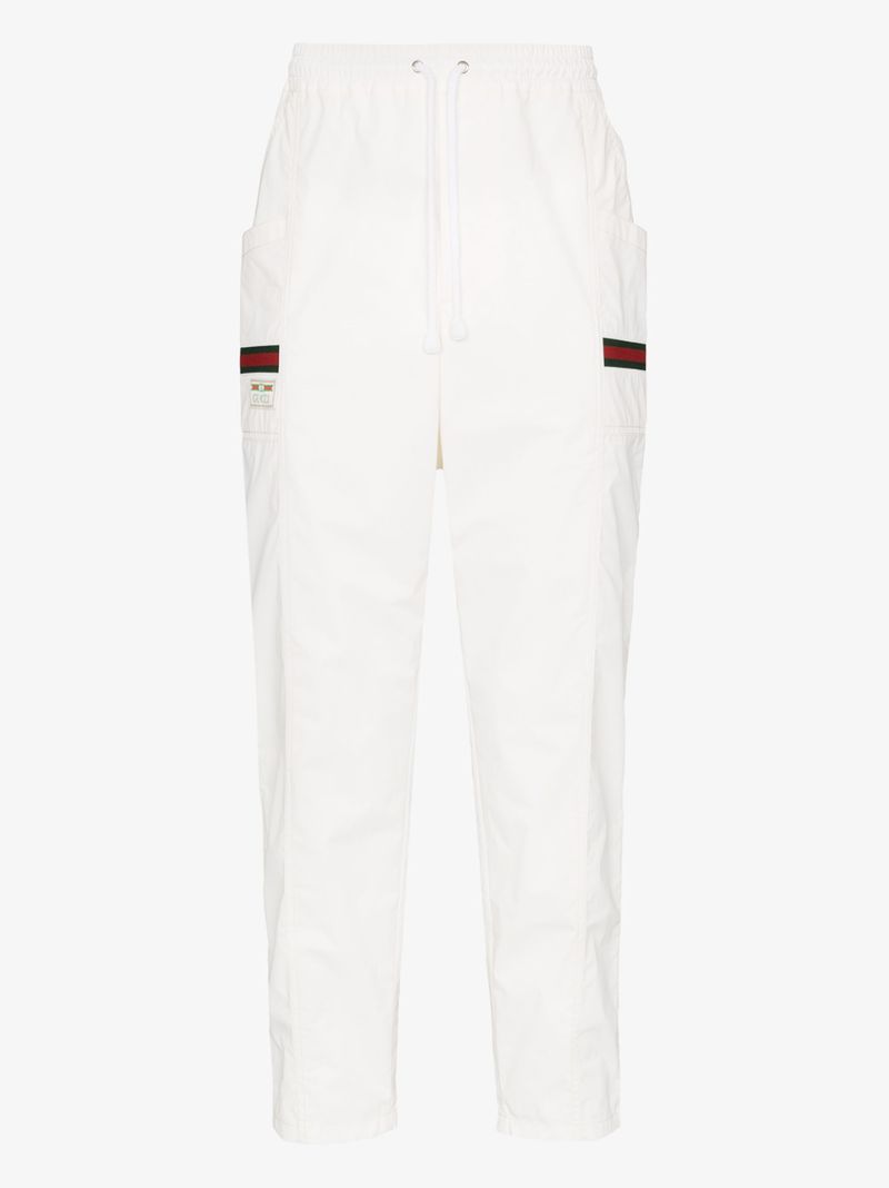 Web Stripe Cotton Sweatpants