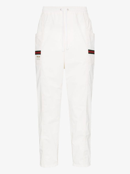 Web Stripe Cotton Sweatpants