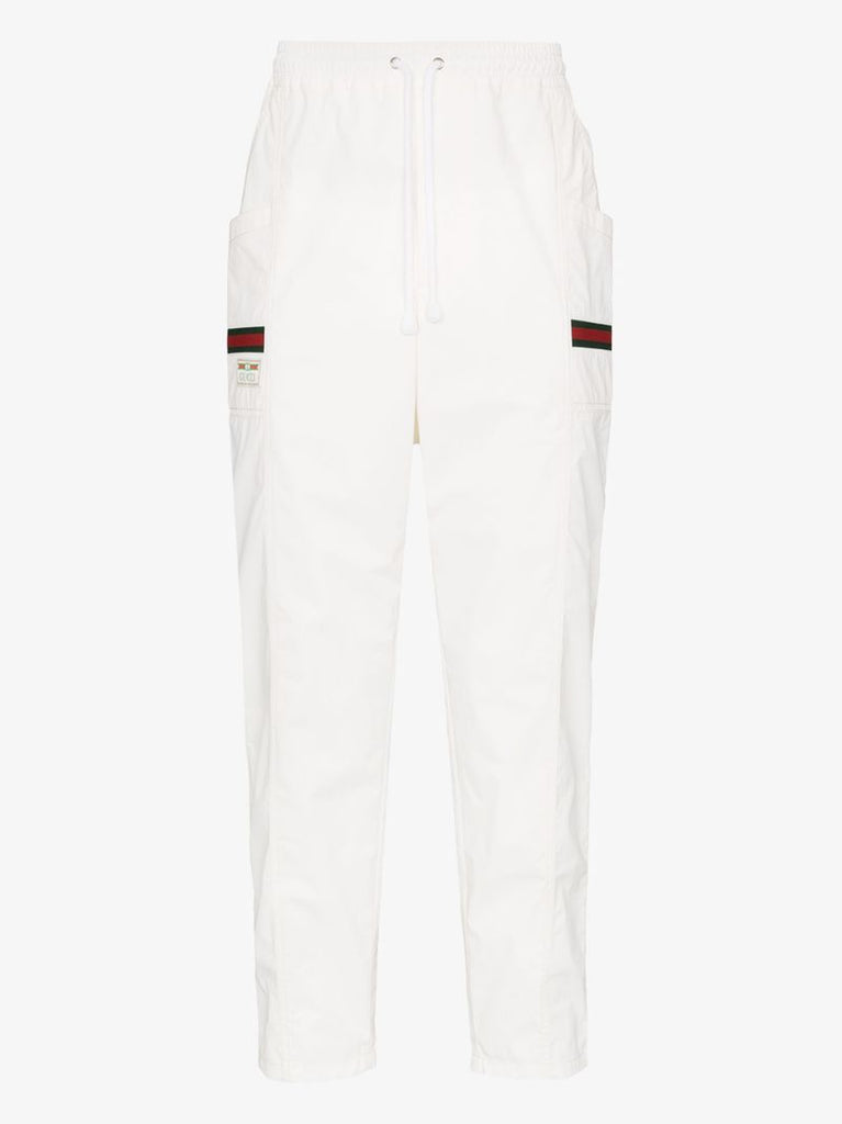 Web Stripe Cotton Sweatpants