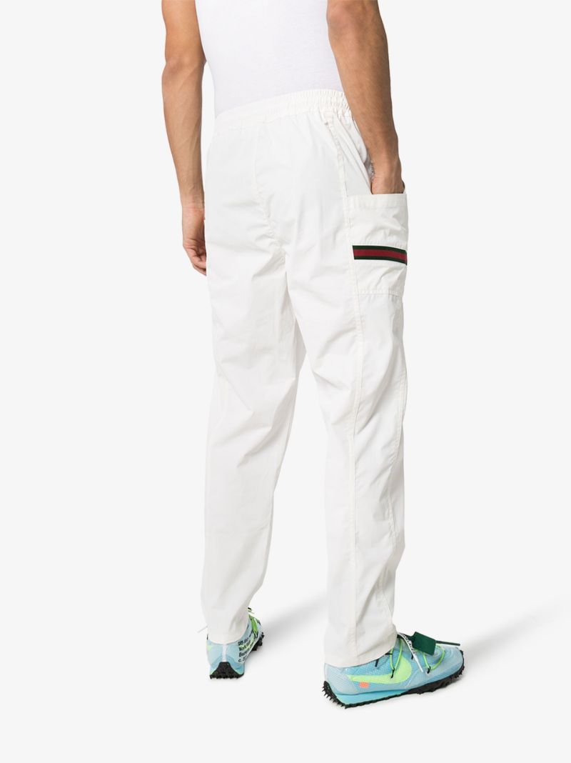 Web Stripe Cotton Sweatpants