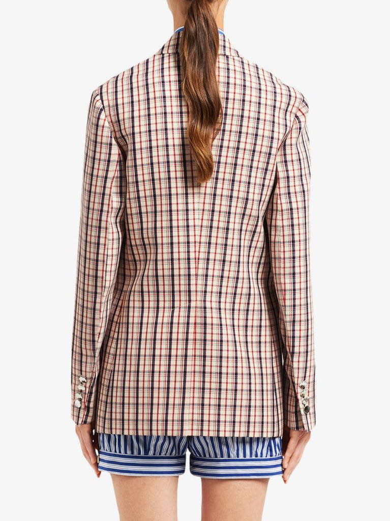 Micro Check Wool Blazer