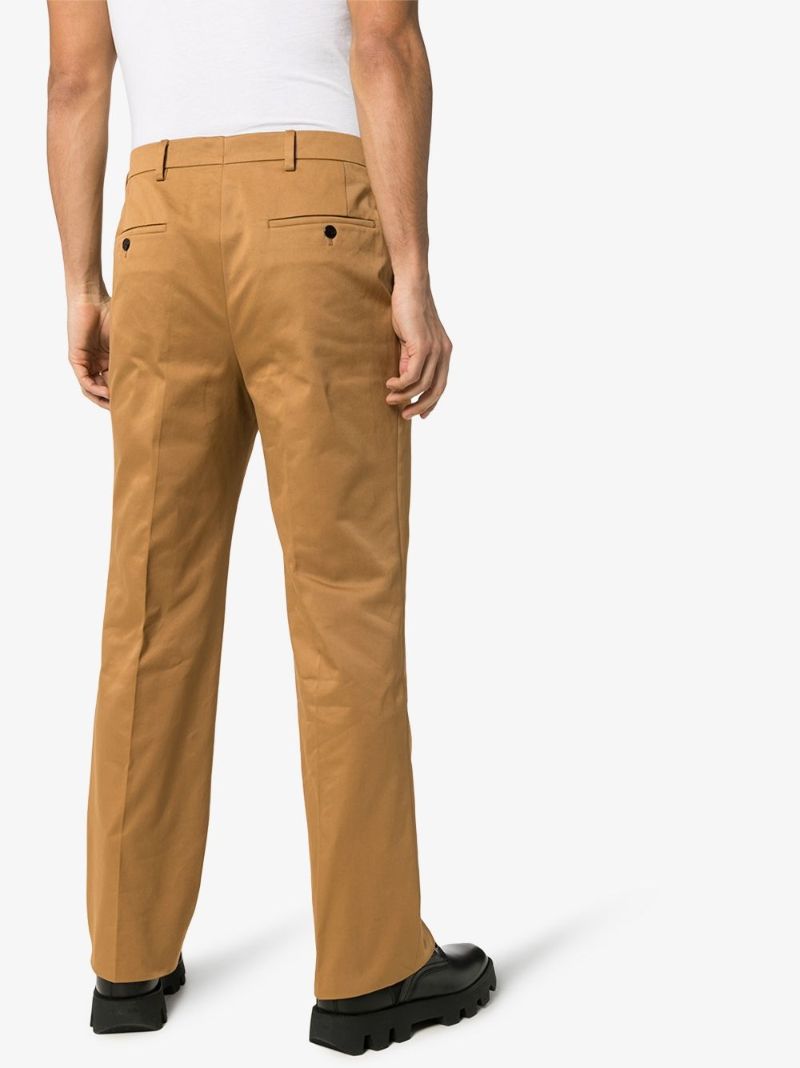 Pleated Cotton Trousers