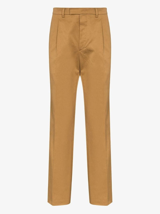 Pleated Cotton Trousers