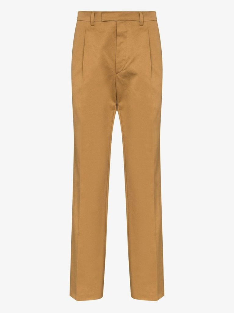 Pleated Cotton Trousers