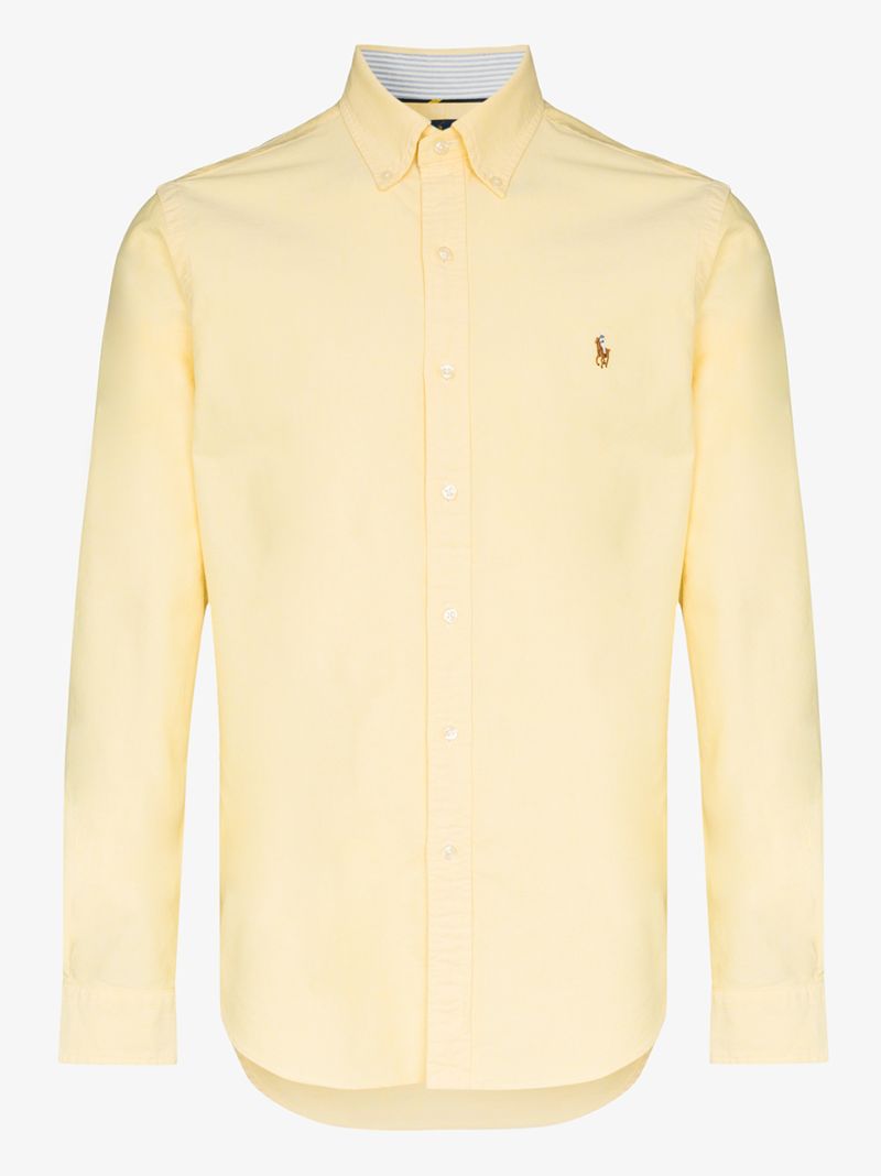 Logo Embroidered Cotton Shirt
