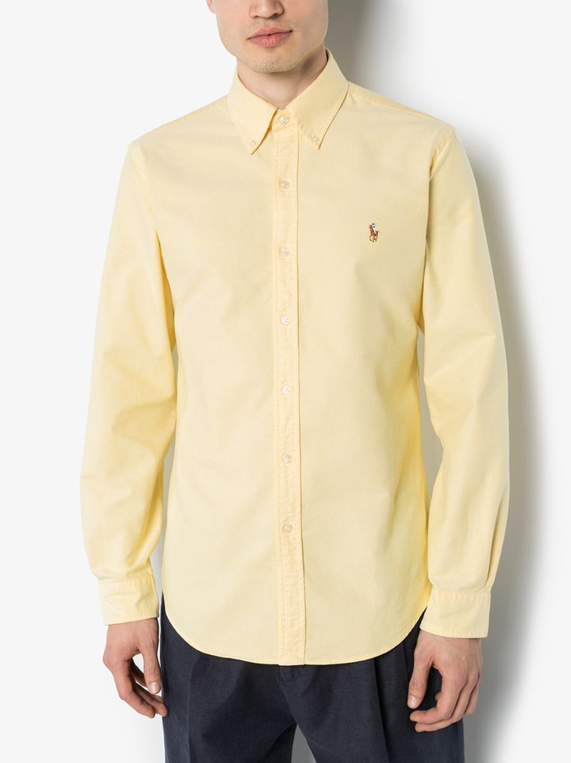 Logo Embroidered Cotton Shirt