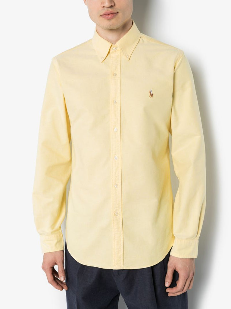 Logo Embroidered Cotton Shirt