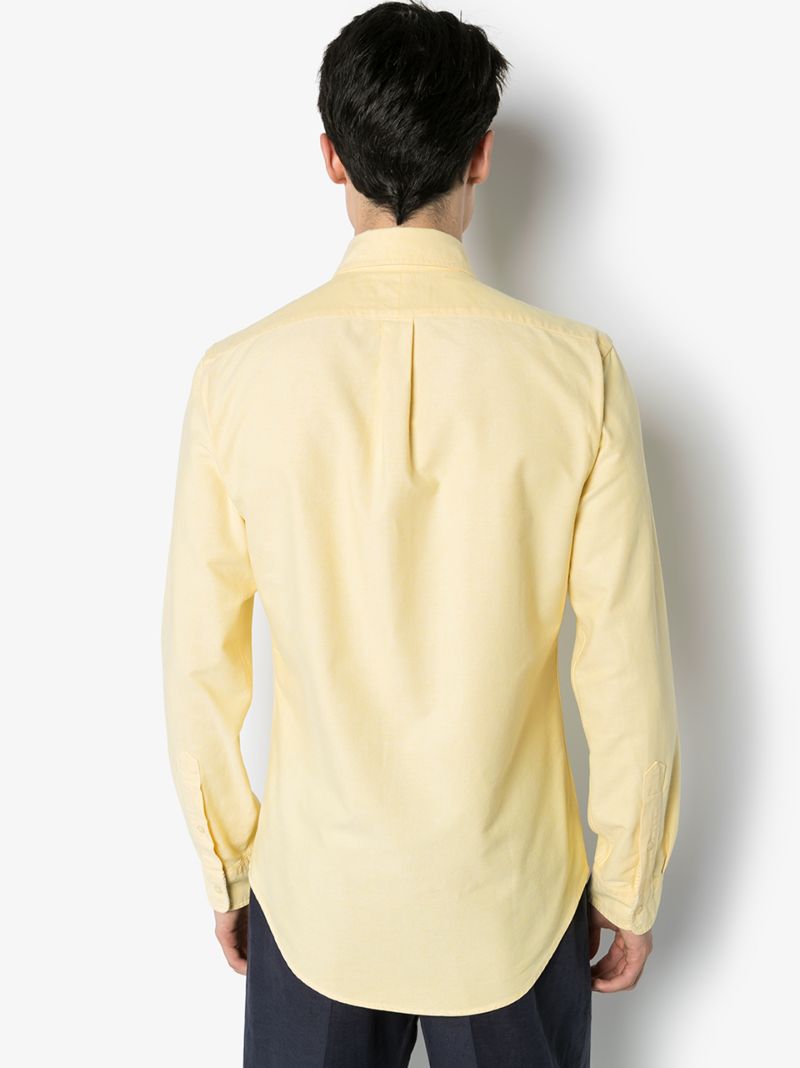 Logo Embroidered Cotton Shirt