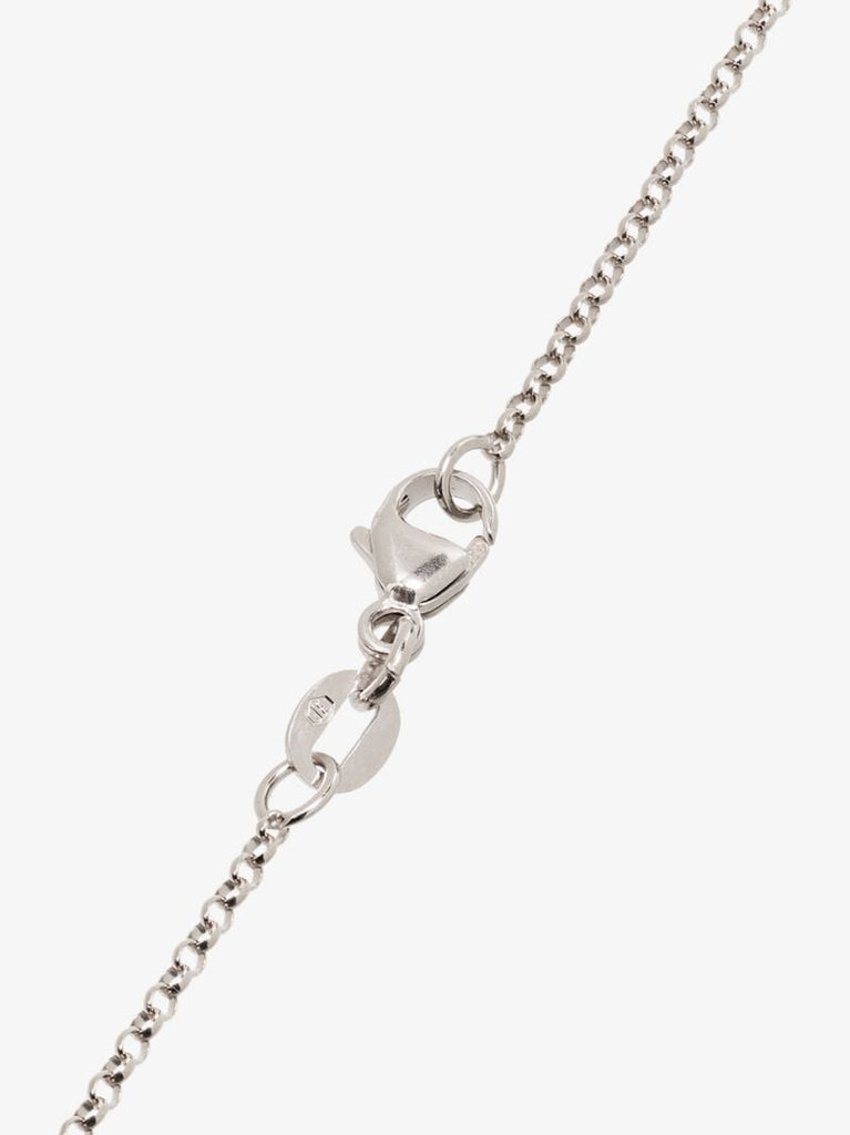 18k White Gold Aquamarine Diamond Pendant Necklace
