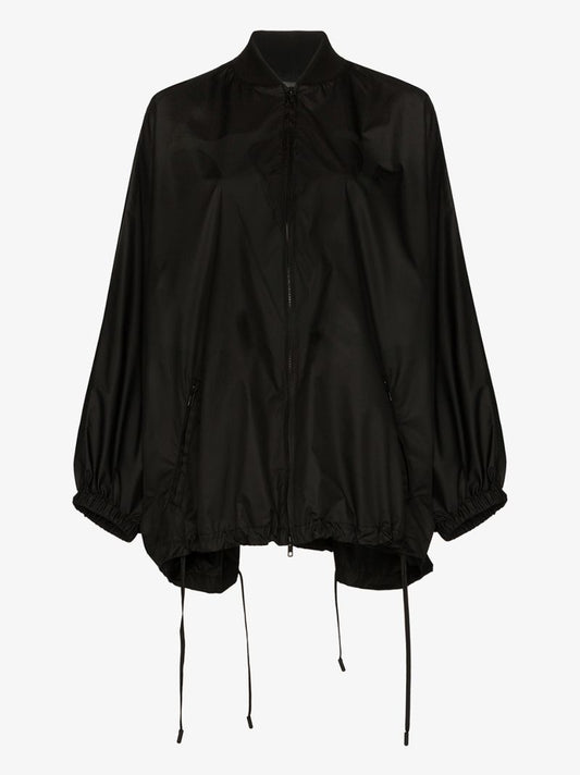 Black Shell Batwing Raincoat