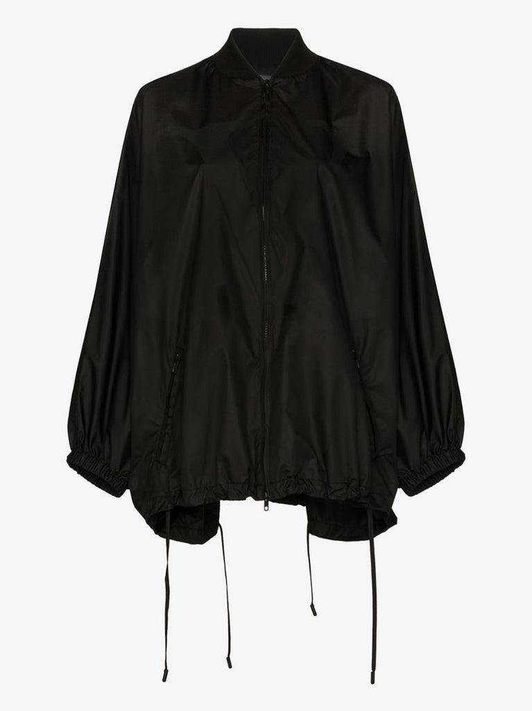Black Shell Batwing Raincoat