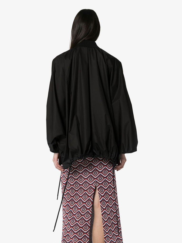Black Shell Batwing Raincoat