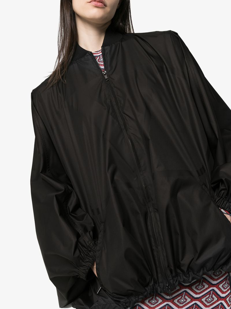 Black Shell Batwing Raincoat