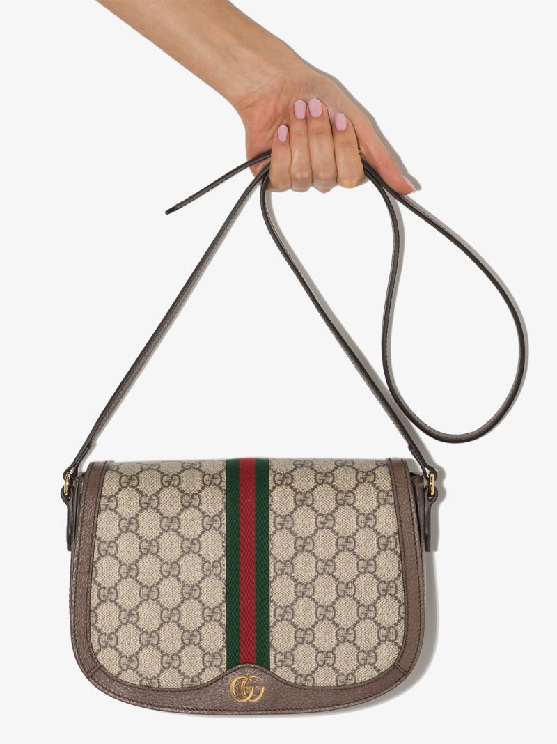 Brown Ophidia Gg Supreme Cross Body Bag