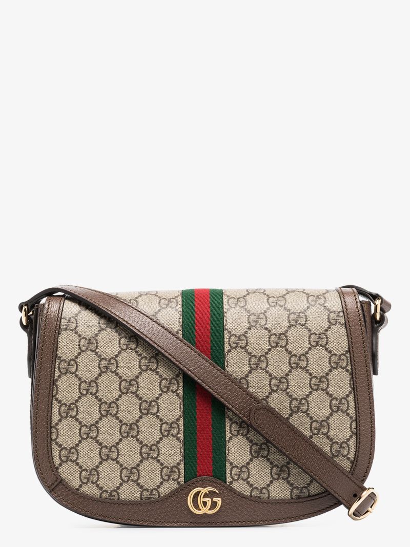 Brown Ophidia Gg Supreme Cross Body Bag