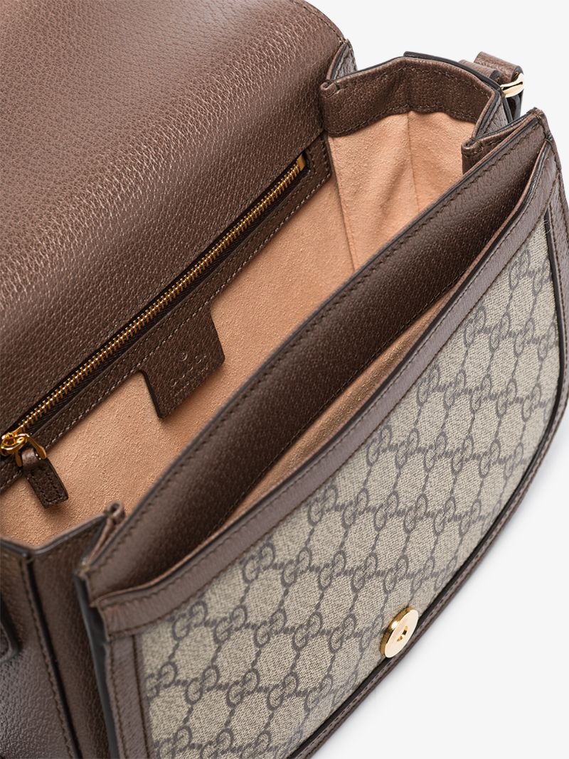 Brown Ophidia Gg Supreme Cross Body Bag