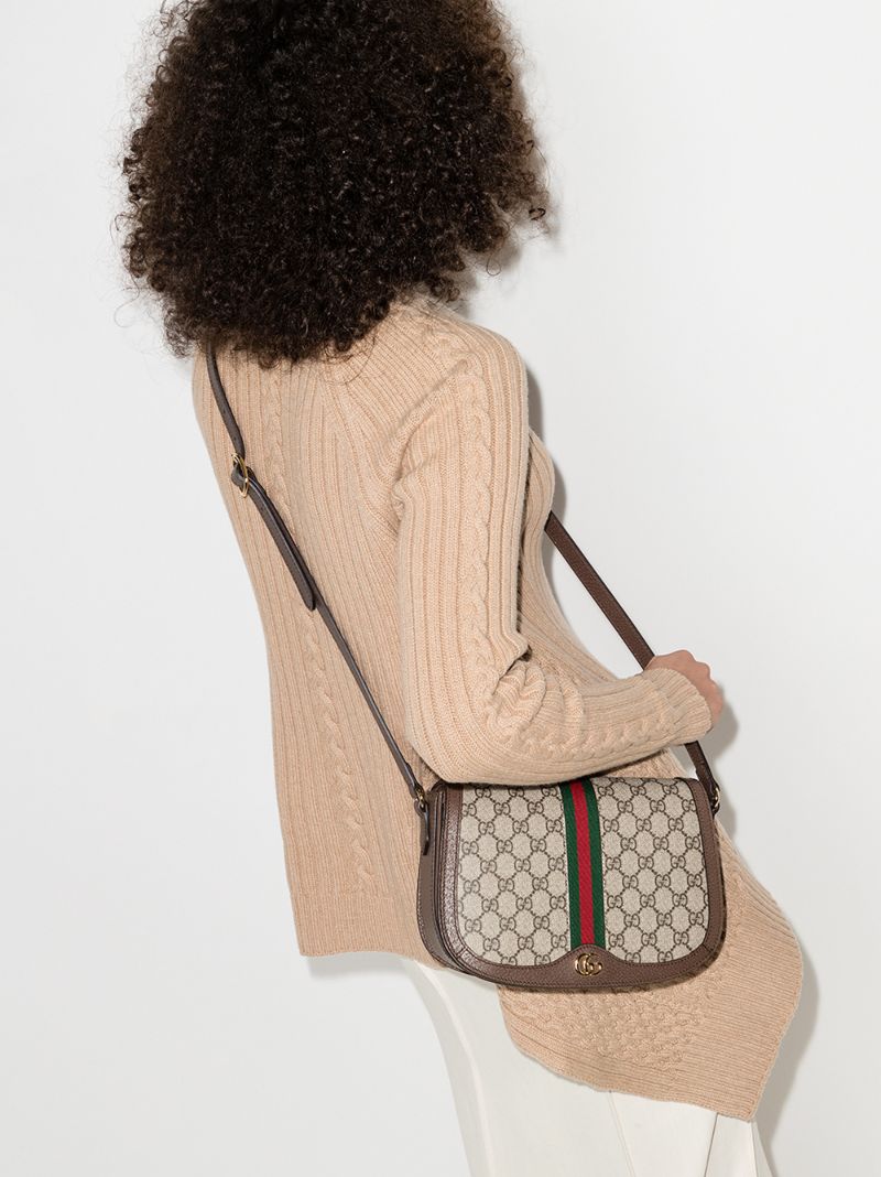 Brown Ophidia Gg Supreme Cross Body Bag