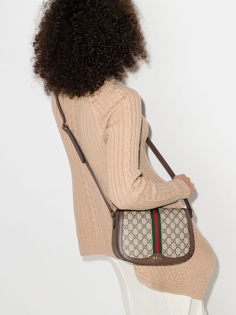 Brown Ophidia Gg Supreme Cross Body Bag
