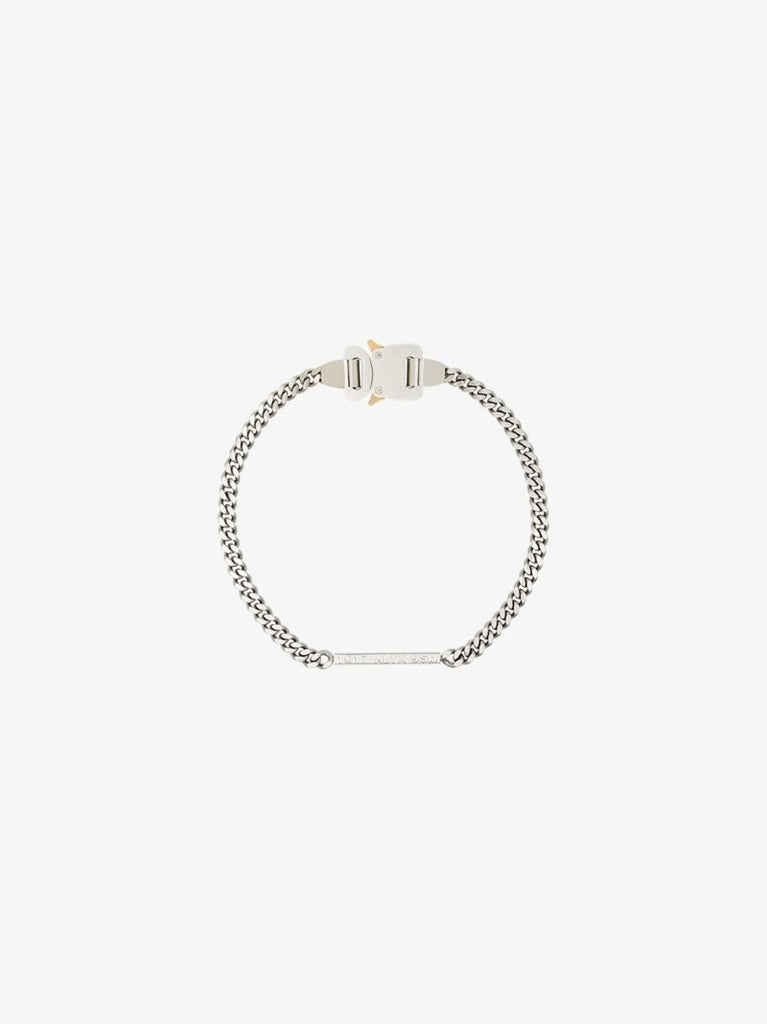 Silver Tone Buckle Chain Necklace