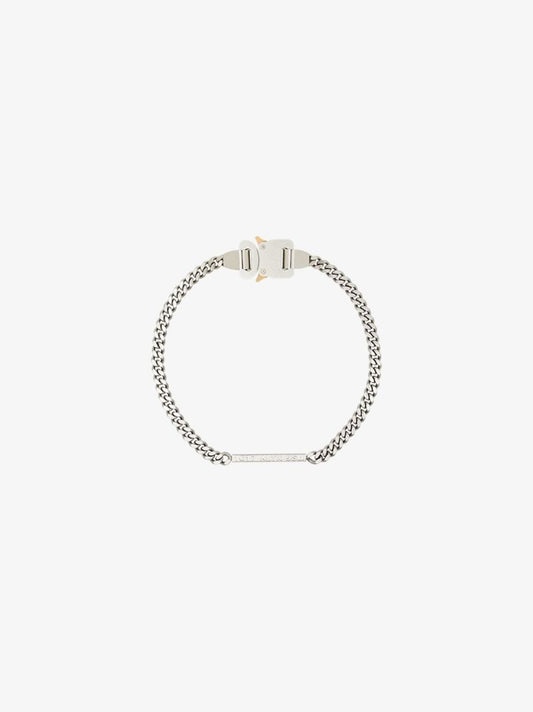 Silver Tone Buckle Chain Necklace
