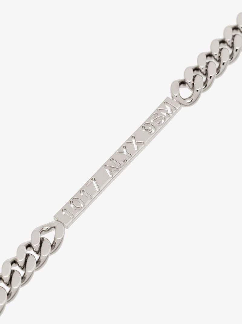 Silver Tone Buckle Chain Necklace