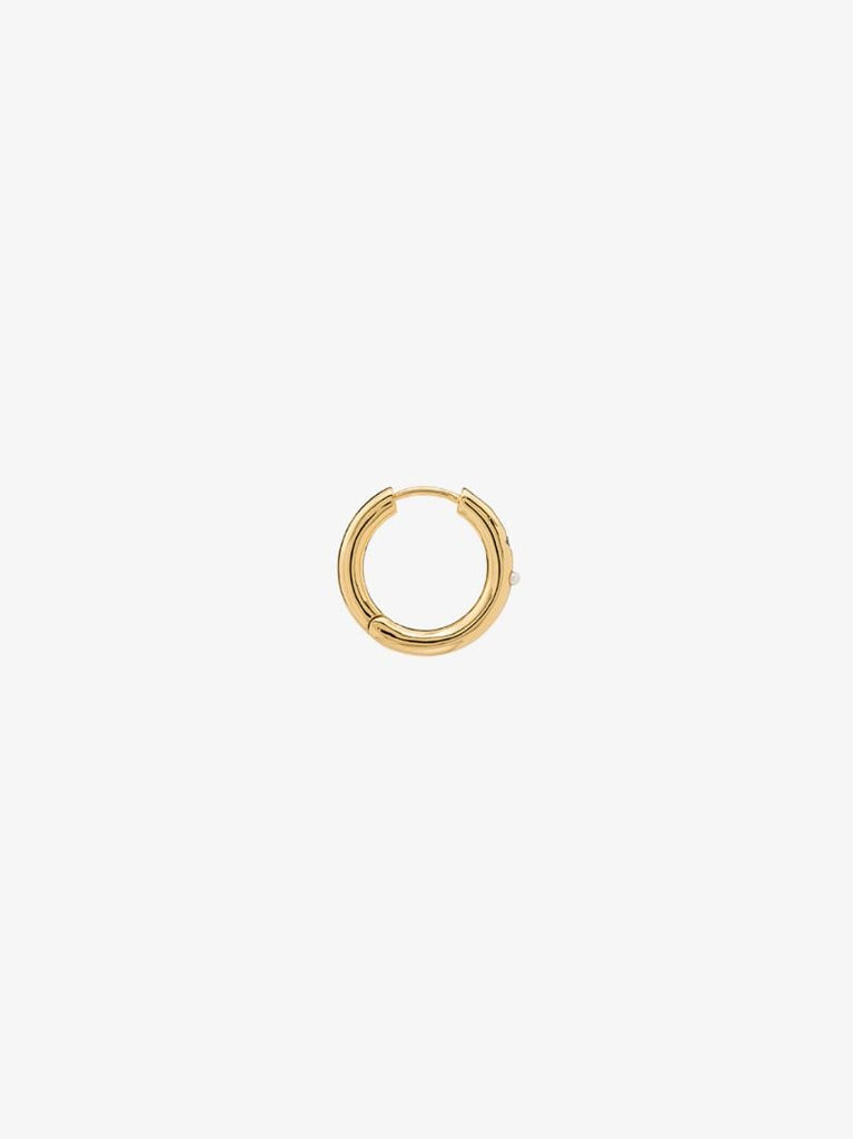 18k Gold-plated Brigitte Pearl Hoop Earrings