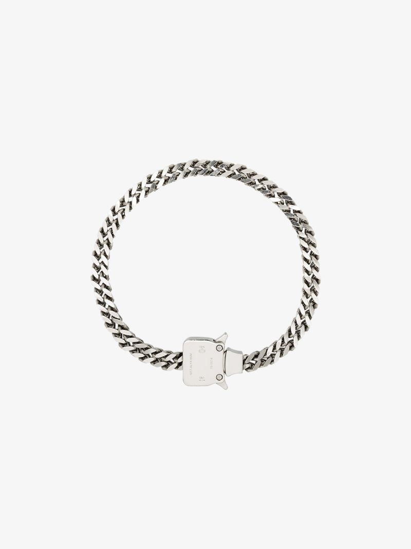 Silver Tone Cubix Chain Necklace