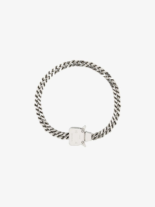 Silver Tone Cubix Chain Necklace