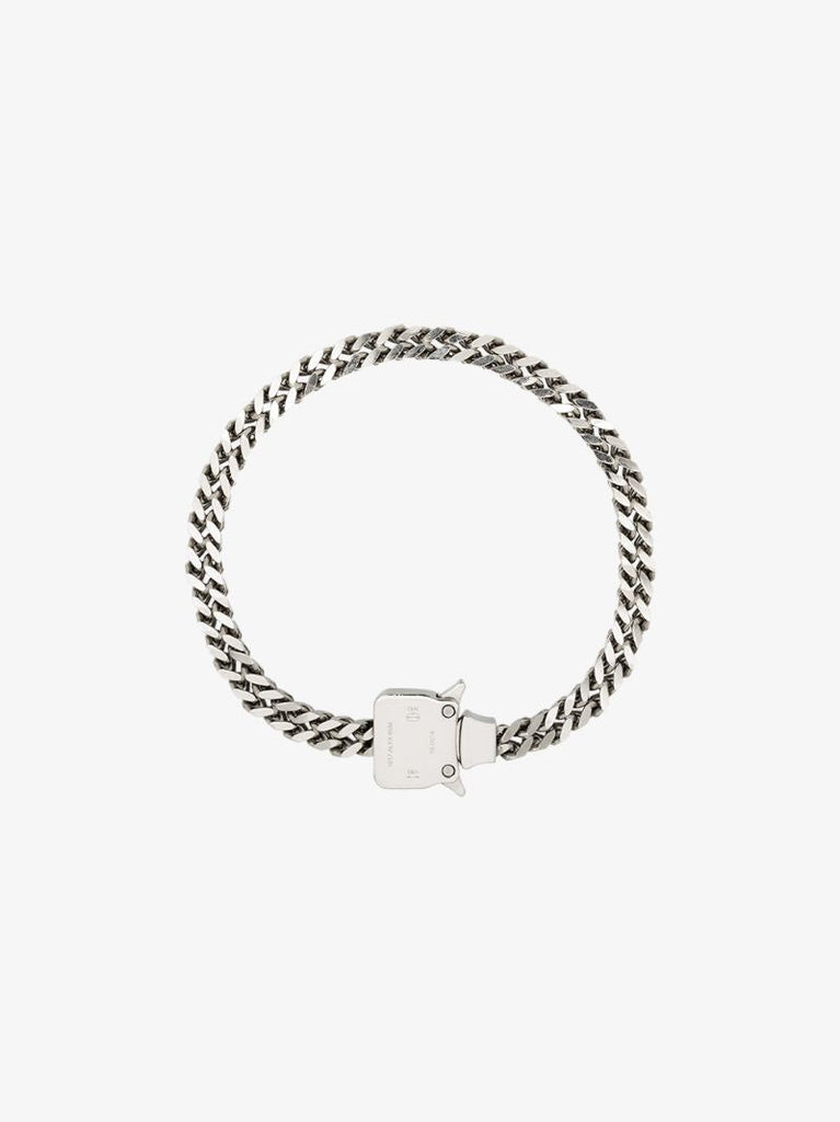 Silver Tone Cubix Chain Necklace