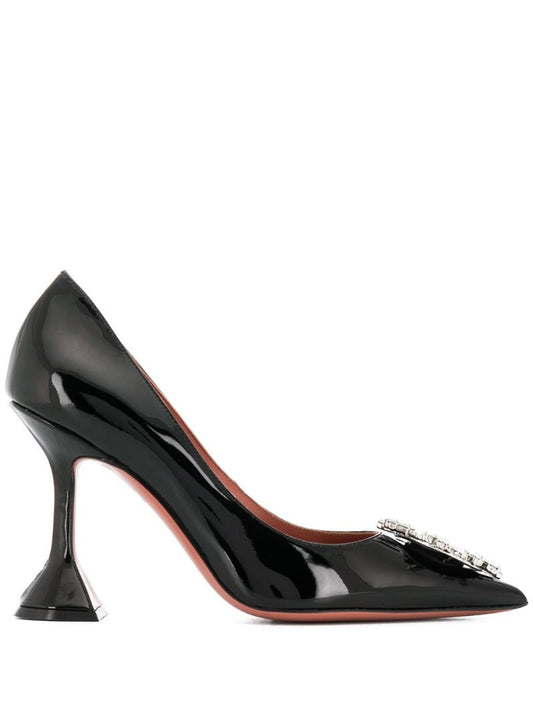 Black Begum 95 Crystal Pumps