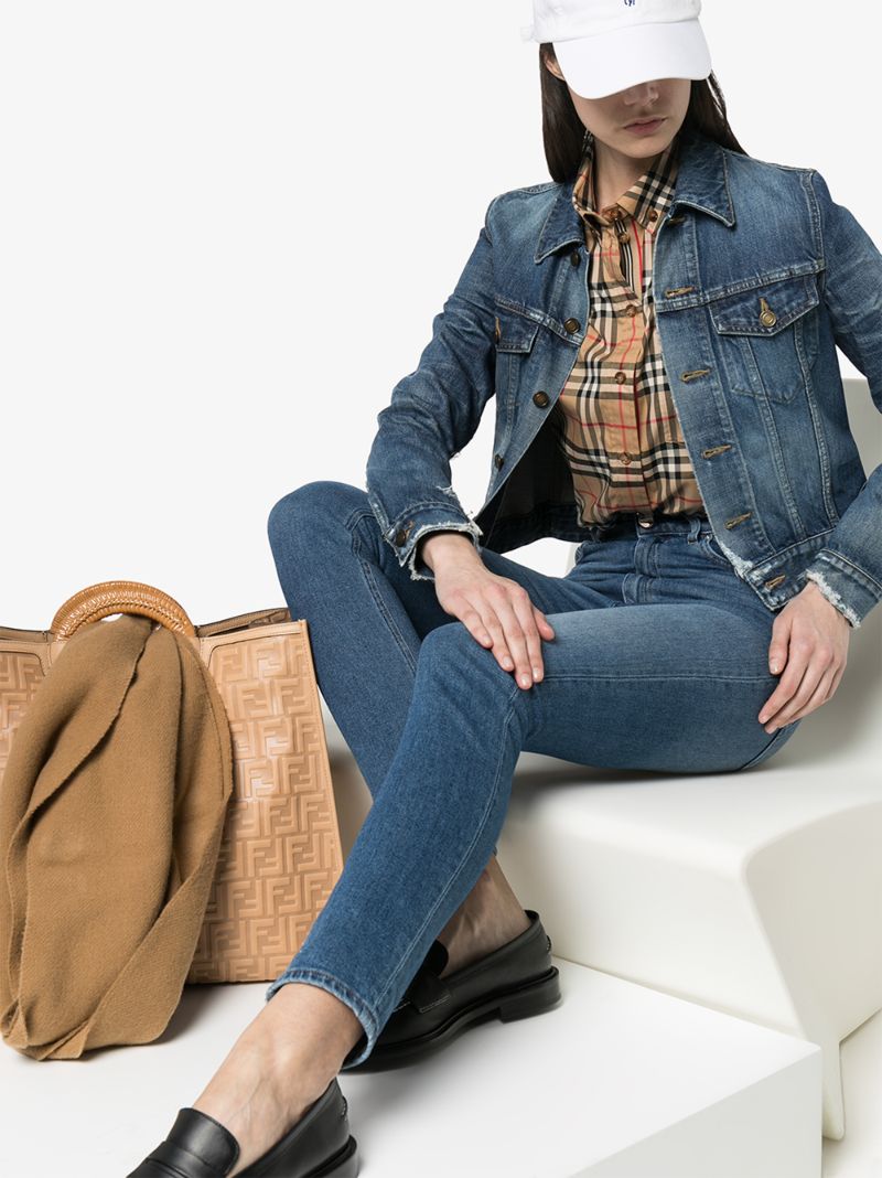 Beige Vintage Check Shirt