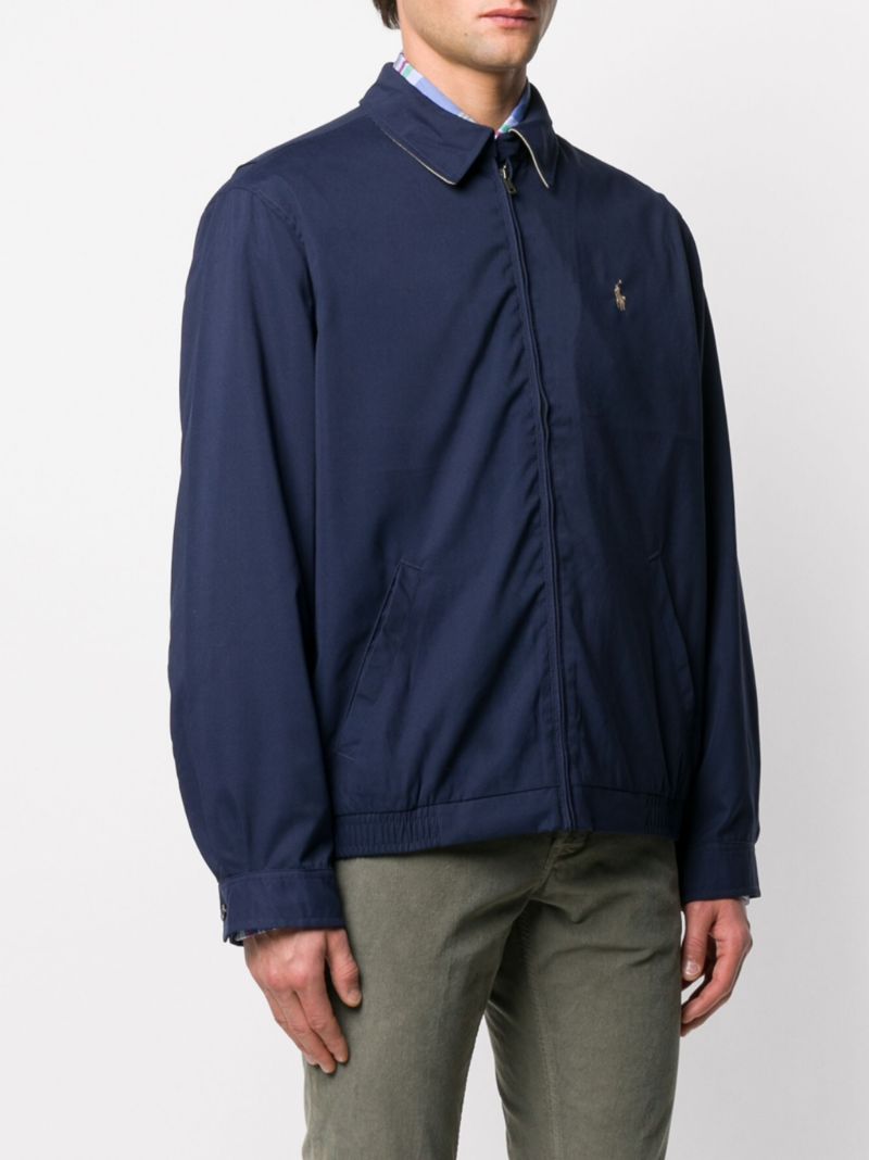 Blue Polo Pony Zipped Jacket