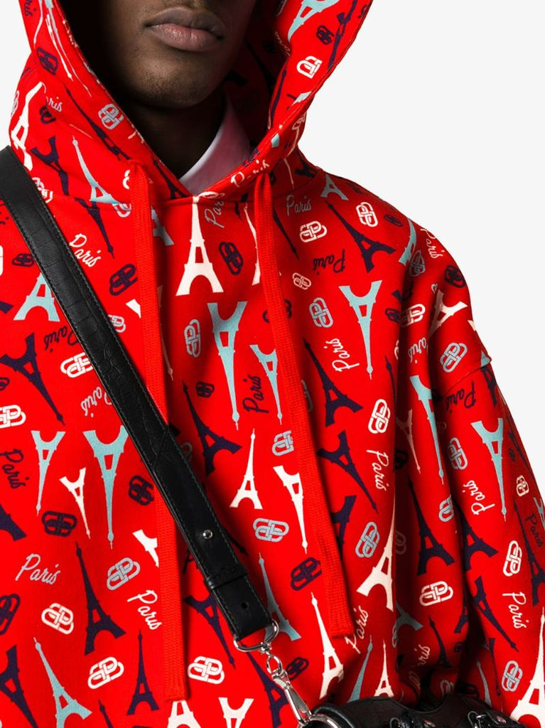 Paris Print Hooded Jacket