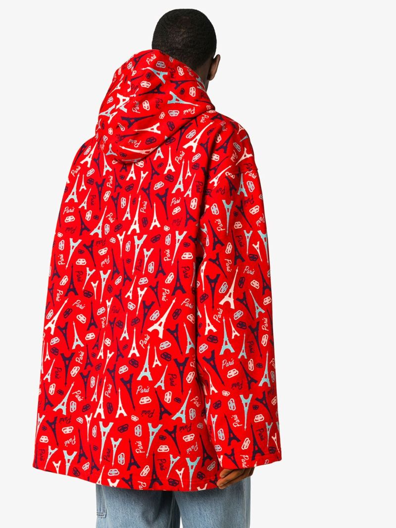 Paris Print Hooded Jacket