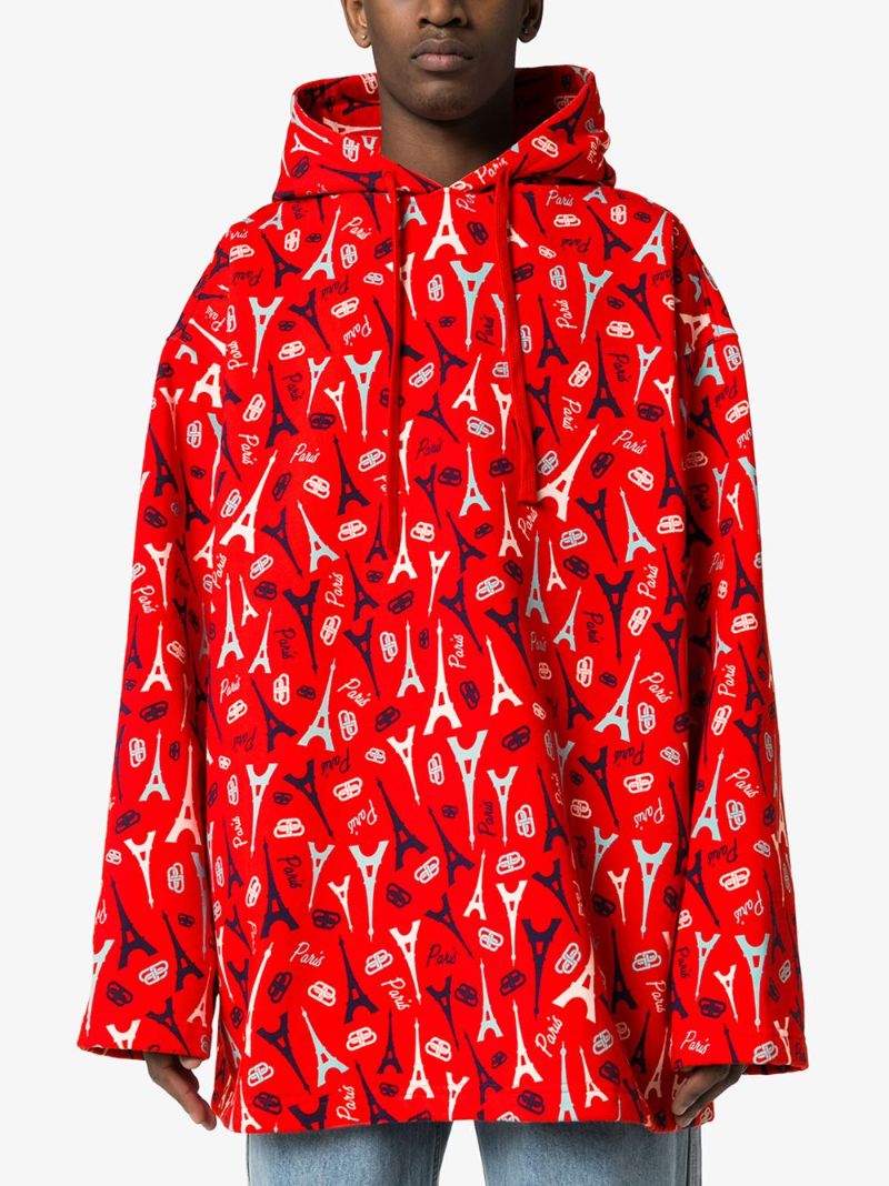 Paris Print Hooded Jacket