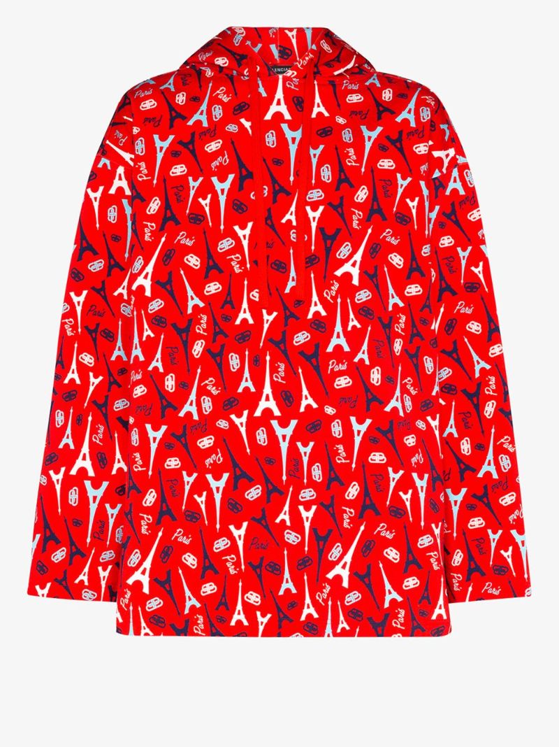 Paris Print Hooded Jacket